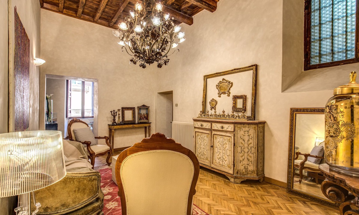 Rione VIII Sant'Eustachio Apartment | 1 Min to Pantheon – Designer 2BR Apt with 3 AC + Elevator