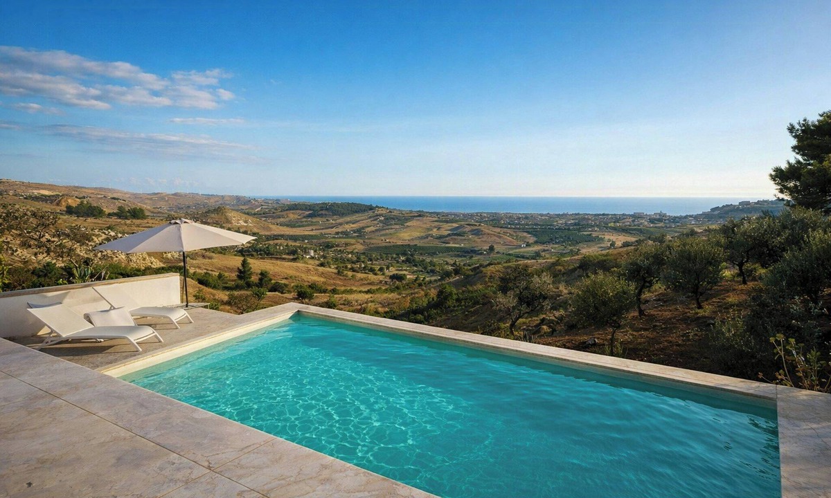Favara House | Architect villa with pool near Scala dei Turchi