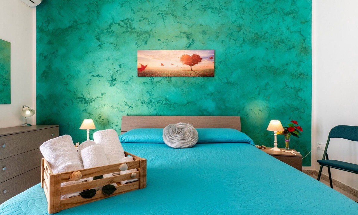 Porto Empedocle Apartment | B&B Nodo Francescano - Green Room with Sea View, Wi-Fi and Air Conditioning