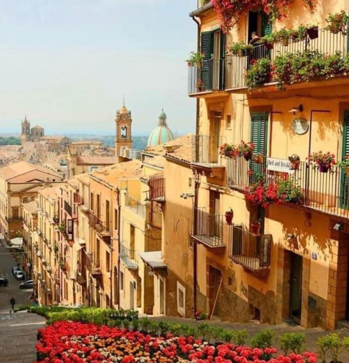 Caltagirone Bed & Breakfast | Casa tipica siciliana patronale home BedandBreakfast TreMetriSoprailCielo Camere con vista, colazione interna in terrazzo panoramico