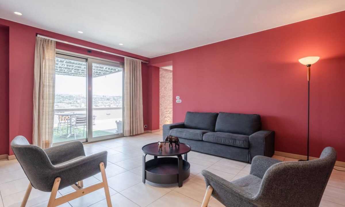 Cibali Apartment | Etna View Superior Flat with Terrace and Jacuzzi