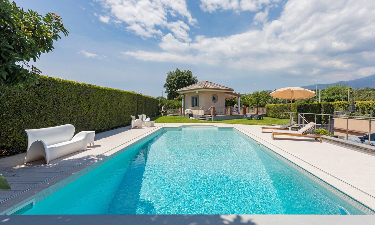 Carruba House | Tropical House Vacation Home: Oasis with Private Pool at the Foot of Mount Etna