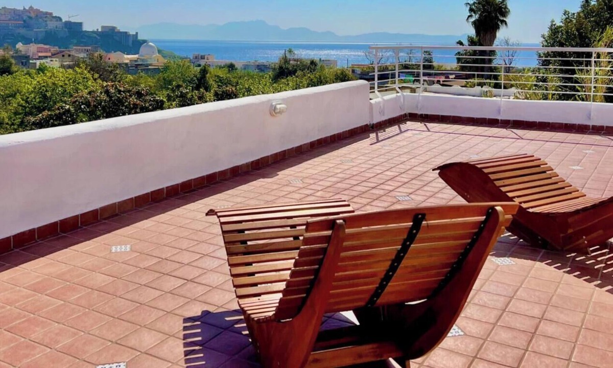 Procida Villa | VefiÀ | vacation home. The terrace on the Mediterranean