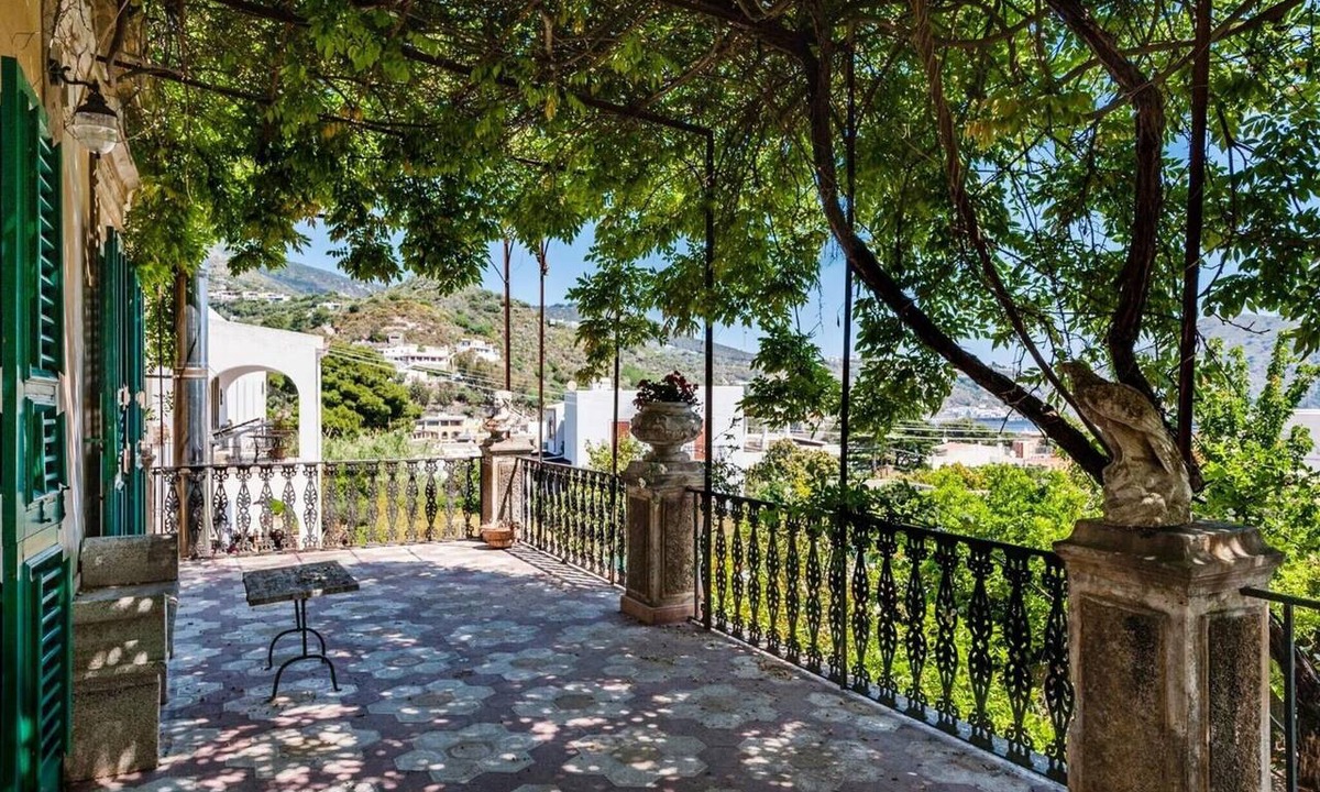 Lipari Historic Centre Villa | 'Villa Charme' with Sea View, Private Terrace and Private Garden