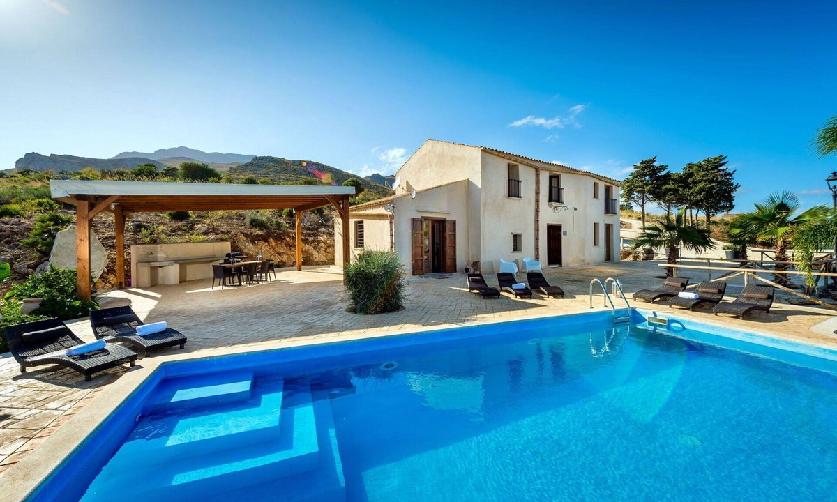Scopello Villa | Villa with Pool, A/C, Sea View and private garden