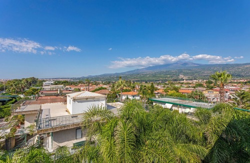 Fondachello Apartment | Apartment 'I Ciottoli Dello Ionio - Apt 1' with Mountain View, Shared Terrace and Balcony