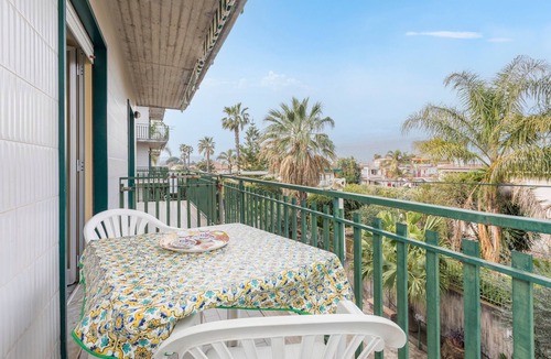 Fondachello Apartment | Apartment 'I Ciottoli Dello Ionio - Apt 10' with Sea View, Shared Terrace and Balcony