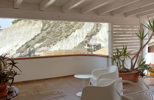 Lido Rossello Apartment | Attic room with terraces facing the sea, close to the beach and Scala dei Turchi