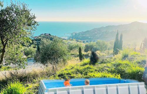 Poggi Apartment | Bella Vista Poggi 180Grad fantastischer Meerblick & Pool