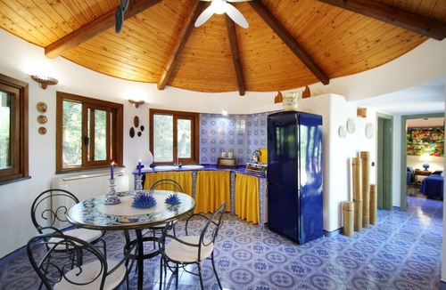 Caronia Villa | Boutique Villa is an exclusive-use property located along the Tyrrhenian coast, nestled in a pine forest overlooking the sea.The main part of the villa consists of three charming cottages. Inside, you’ll find two bedrooms (one double and one twin), a b