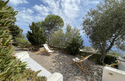 Stimpagnato House | Filicudi villa Aeolian style panoramic view next riserva felci above Portella