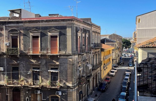 Old Town Apartment | Historic Sicilian Home for 10 Guests with Balconies in Old Town Catania