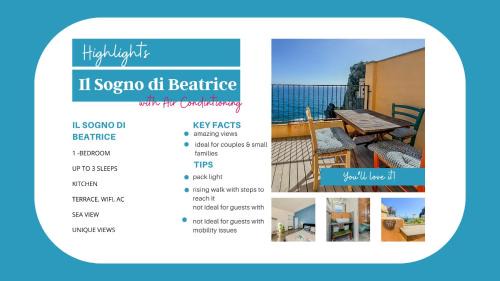 Manarola Apartment | Il Sogno di Beatrice Luxury Apartment with Views
