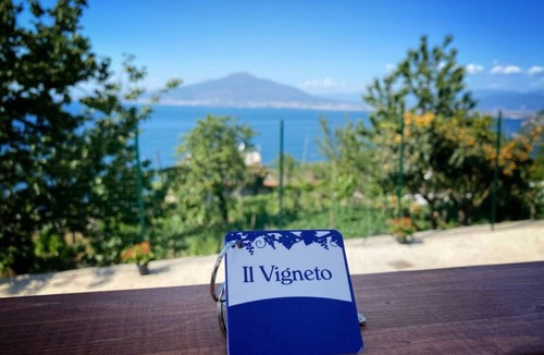 Monte Chiaro Apartment | La Badia – Il Vigneto🌿 | Breathtaking View of Vesuvius and the Gulf of Naples