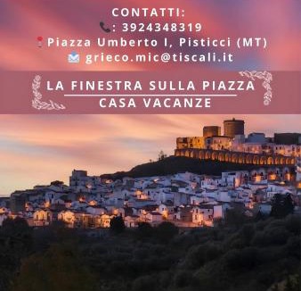 Pisticci Apartment | La finestra sulla piazza