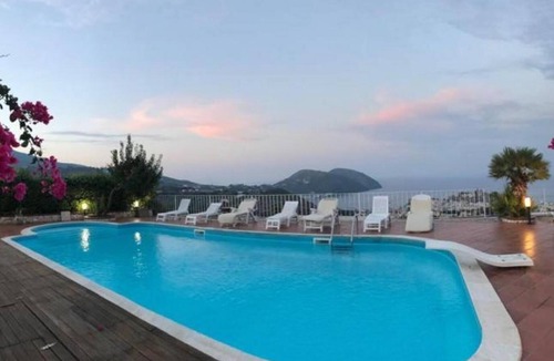 Monte Gallina Apartment | Lipara. Panoramic house in villa with swimming pool