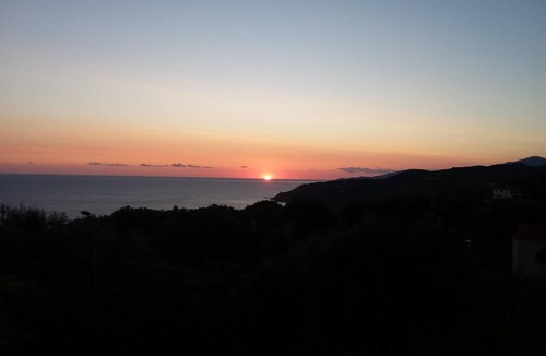 Marina di Pisciotta Apartment | Loft in family villa with sea view terrace and breathtaking panorama.