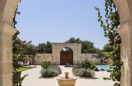 Carpignano Salentino House | Luxury 'Masseria', Heated Pool, Tennis Court, Olive Grove, Puglia. 10 Guests.