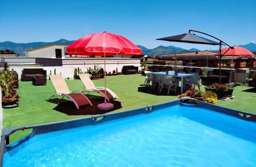 Sant'Egidio del Monte Albino House | Palazzo Di Donna panoramic terraces and private parking strategic to Amalfi Coast, Pompei, Napoli