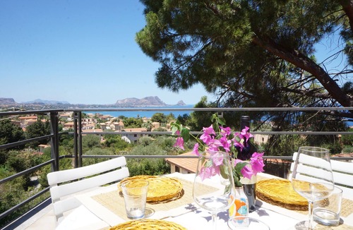 Torre Colonna-sperone Villa | Pet-Friendly Villa Capo Zafferano House with Sea View & Terraces