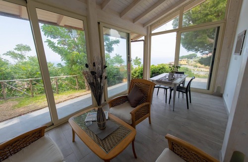 Patti Apartment | Private Terrace with Panoramic View of the Aeolian Islands - Pool and WiFi - Apt VULCANO