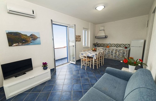 Capo d'Orlando Apartment | Seaview 3-room apartment stunning view Aeolian Islands
