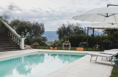 Castelnuovo Magra Villa | Stunning private villa for 12 guests with private pool, A/C, WIFI, TV, patio and panoramic view