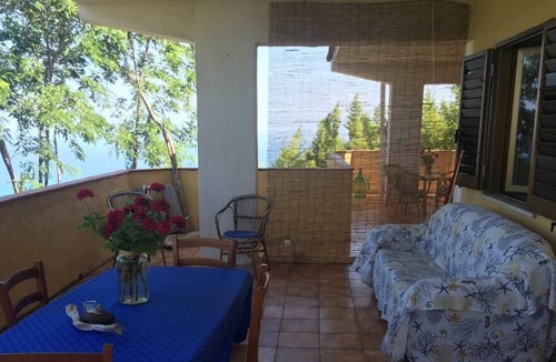 Marina di Zambrone Apartment | two-room apartment large panoramic terrace overlooking the sea Zambrone Marina / Tropea