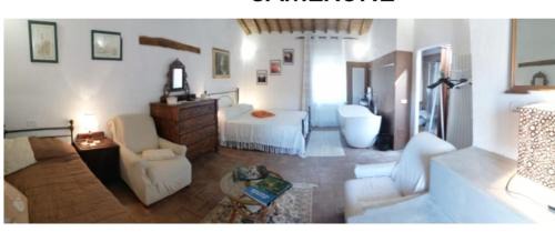 Castel del Piano Apartment | Vecchio Casale Quercetino Luxury Romantic Apartment with Freestanding Tub & Total Privacy