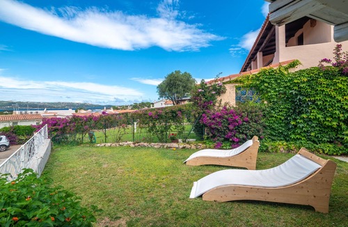 Baja Sardinia Villa | Villa 'Alba Baja Sardinia' with Sea View, Shared Pool, and Wi-Fi