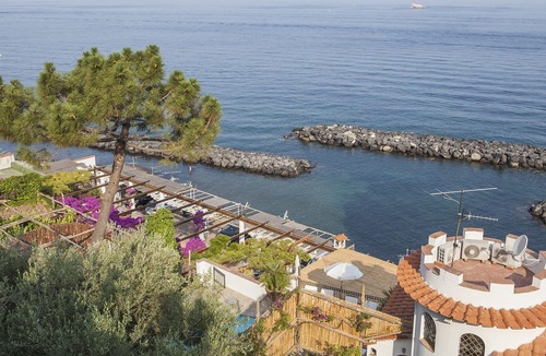 Pogerola Villa | Villa Acquamarina with Private Pool, Sea View, Direct Sea Access and Parking