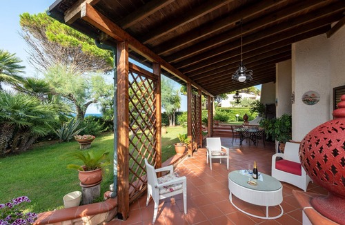 Mazzaforno Villa | Villa "Azzurra" with Sea View, Private Terrace & A/C