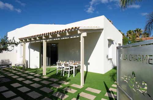 San Vito Lo Capo Villa | Villa Charme, a Villa with Private Pool, Jacuzzi, Fitness Area and Cocktail Bar.