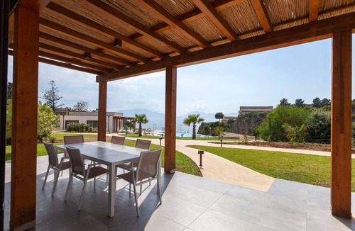 Terrasini Villa | Villa 'Premium Sicily - Exotica' with Sea View, Wi-Fi and Air Conditioning