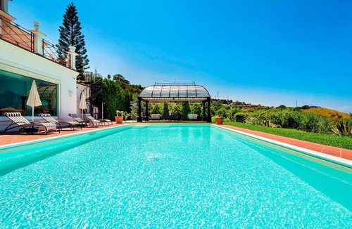 Capo d'Orlando Villa | Wonderful private villa for 10 people with private pool, WIFI, A/C, TV, terrace and panoramic view