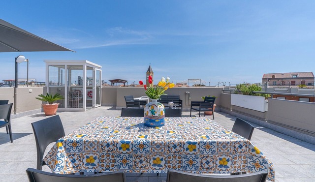 Apartment 'La Dolce Vita - Panoramico' with Sea View, Wi-Fi, and Air Conditioning