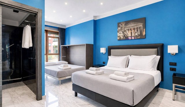 AR ROOMS ROME blue room superior