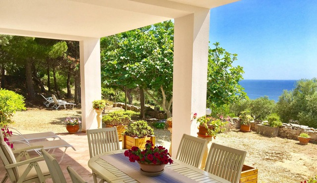 Beautiful villa with sea view terrace 3km from the white beaches of Salento