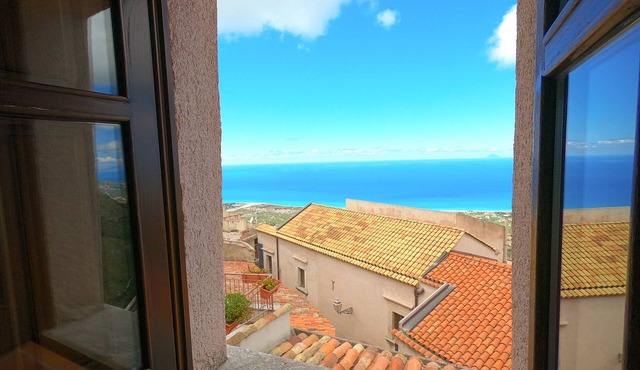 Crimaldi balcony in the historic center of San Marco d'Alunzio