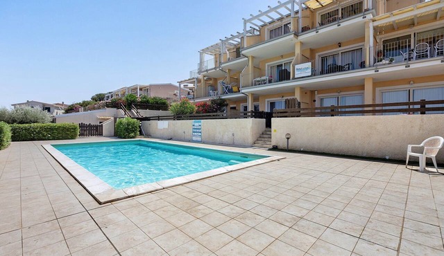 Deluxe Apartment with Pool, Sea View, Shared Pool, and Air Conditioning