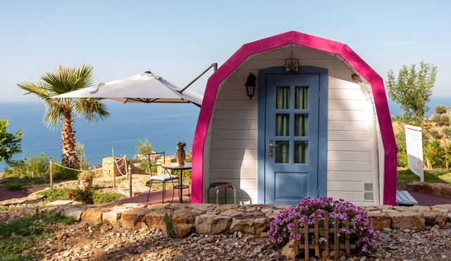 Glamping 'Melograno' with Sea View, Wi-Fi and Air Conditioning