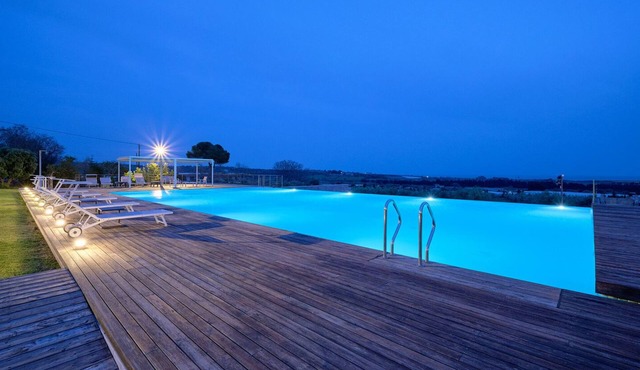 Kaos, holiday home with view in a resort with swimming pool