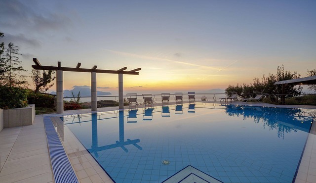 Luxury villa with marvellous terrace overlooking the sea