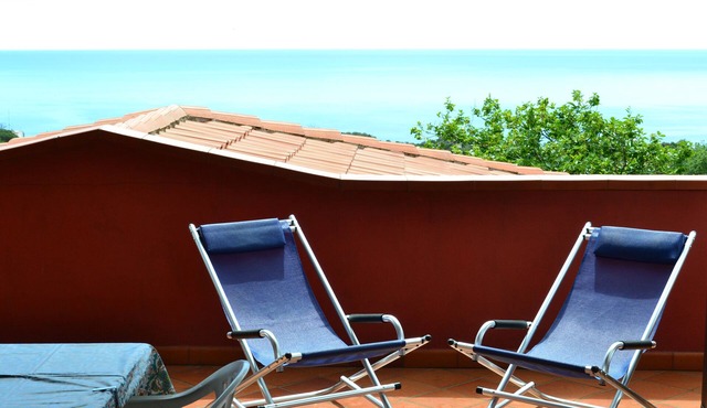 Nina's houses - Large terrace overlooking the sea