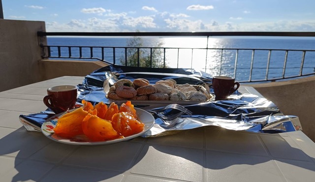 Terrace by the sea in Lazarus