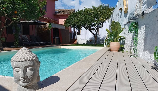 Typical house in finely furnished Sicilian style