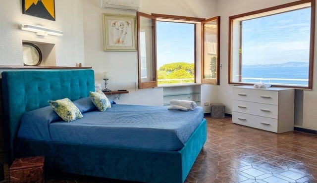 Villa Blu Sorrento with a pool, hot tub, and ocean view