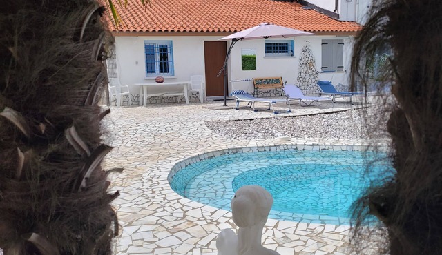 Villa Jolanda bed and breakfast relaxing in the pool in Emilia-Romagna