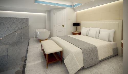 Duplex, 1 King Bed, Partial Sea View