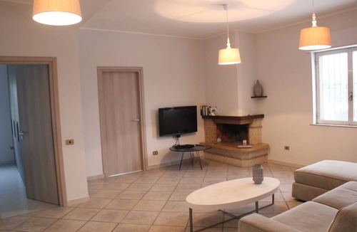Pompei Apartment | Large Rooftop Apartment overlooking the ruins of Pompeii, sleeps 4